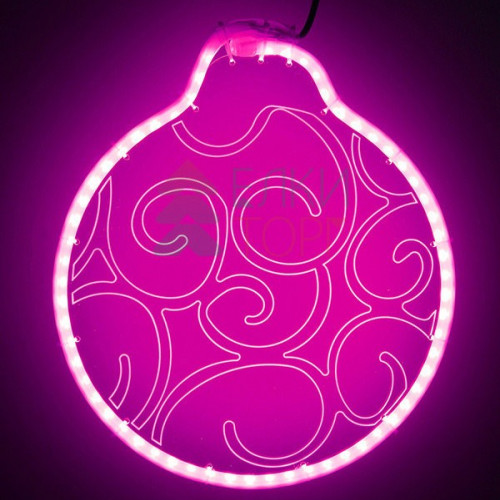 Светодиодная фигура из акрилайта 30*30 см., 220V., розовое свечение, Beauty Led (HFS3-2P)
