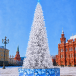 Уличная ствольная елка Альпийская Люкс 5 м., ПВХ, белая, ЕлкиТорг (303500)