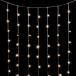 Светодиодный занавес 2*2 м., 400 теплых белых LED ламп, облегченный, прозрачный провод ПВХ, LTC (PCL400NOT-10-2WW)