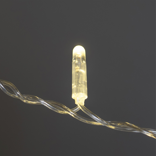 Светодиодная бахрома 3,1*0,5 м., 120 LED, шампань, статика, прозрачный провод ПВХ, LTC (PIL120CAP-10-2CH)