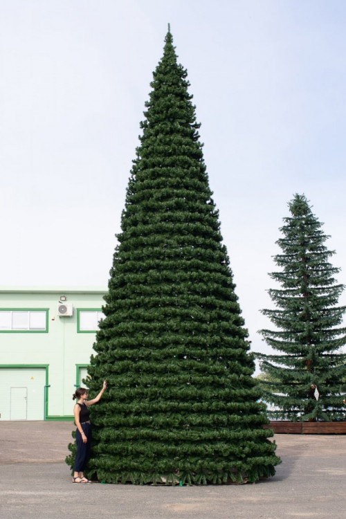 Уличная елка Испанская зеленая 15 м., каркасная, ПВХ, Green Trees (GT15ISPVC)