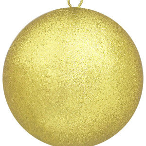 Шар из пенополистирола с блестками Искристый 120 мм., золото, ПромЕлка (SHI-120GOLD)