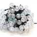 Светодиодная гирлянда шарики Пузырьки 10 м., 220V., 100 RGB LED ламп 23 мм., коннектор, черный ПВХ, LTC (PCS-100B-RGB)