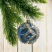  Набор пластиковых шаров Рандеву 80 мм., 9 шт., синий с золотом, Christmas DeLuxe (87800)