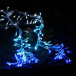 Светодиодная бахрома с эффектом бегущий огонь 1.75*0.4м., 24V, 160 LED ламп бело - синего цвета, прозрачный провод, Beauty Led (ESI160-SH10-1WB) 