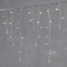 Светодиодная бахрома 3,1*0,5 м., 150 теплых белых LED ламп, мерцание, прозрачный провод ПВХ, LTC (PIL150BLW-10-2WW)
