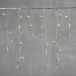 Светодиодная бахрома 3,1*0,5 м., 150 теплых белых LED ламп, мерцание, прозрачный провод ПВХ, LTC (PIL150BLW-10-2WW)