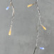 Светодиодная бахрома 3,1*0,5 м., 150 теплых белых LED ламп, мерцание, прозрачный провод ПВХ, LTC (PIL150BLW-10-2WW)
