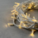Гирлянда Нить 10 м., теплый белый, 220В, 75 LED, Провод Белый Каучук, IP65, LTC (LL75-8-2WW) 