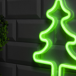 Неоновая вывеска Ёлка 20×25 см., батарейки ААх3, USB, зелёный, Luazon Lighting (7989798)