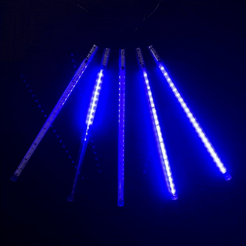 Гирлянда тающие сосульки 5*0.3 м., 24V., 160 синих LED ламп, коннектор, черный ПВХ, LTC (CCL160-10-1B)
