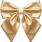 Елочное украшение Бант, 300 мм., золото, Эко-кожа, ПромЕлка (БТ3-300GOLD)
