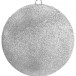 Шар из пенополистирола с блестками Искристый 15 см., серебро, ПромЕлка (SHI-150SILVER)