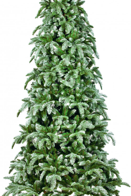 Елка Нормандия утонченная заснеженная 215 см., литая хвоя+пвх, Triumph Tree (73857)