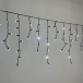 Светодиодная бахрома 3,1*0,5 м., 120 LED, холодный белый, мерцание, черный провод каучук, LTC (ECO120BLW-1-2W)