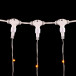 Светодиодный занавес 2*2 м., 400 желтых LED ламп, мерцание, прозрачный провод ПВХ, LTC (PCL402BLW-10-2Y)