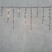 Светодиодная бахрома с колпачком 3,1*0,5 м., 120 желтых LED ламп, черный провод ПВХ, IP65, LTC (PIL120CAP-11-2Y)