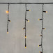 Светодиодная бахрома с колпачком 3,1*0,5 м., 120 желтых LED ламп, черный провод ПВХ, IP65, LTC (PIL120CAP-11-2Y)