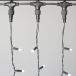 Светодиодный занавес 2*2 м., 400 LED, холодно белый, статика, черный провод каучук, LTC (ECO402-1-2W)