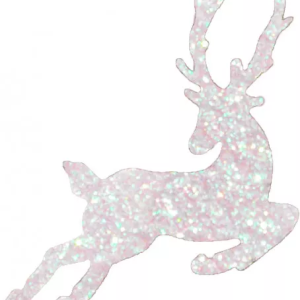 Украшение из пенополистирола Олень, 200 мм., белый, ПромЕлка (ОЛ-200WHITE)