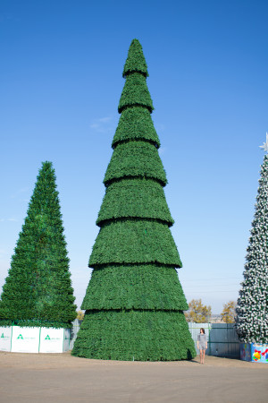 Уличная сосна сегментная Сибирская зеленая 17 м., каркасная, Леска, Green Trees (GT17SIBLES)