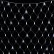 Светодиодная сетка с колпачком 2*2 м., 220В, 256 холодных белых LED, мерцание, провод прозрачный ПВХ, IP65, LTC (NTL256BLWCAP-10-2W)