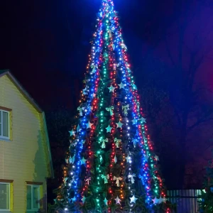 Комплект освещения Классик для елей высотой 6 м., 1500 LED, 10 шт.*15 м., Green Trees (Klassik6)
