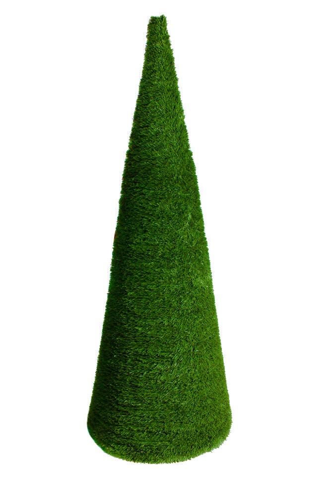 Хвойный конус зеленый 2,5 м., круглое сечение, ПВХ, Green Trees (GT2,5KONKR) 