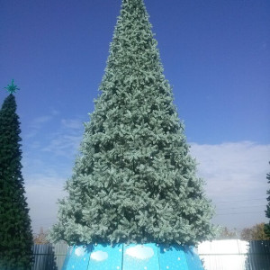 Уличная искусственная елка Альпийская изумрудная 10 м., ствольная, ПВХ, Green Trees (GT10APVCBL)