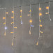 Светодиодная бахрома с колпачком 3,1*0,5 м., 120 желтых LED ламп, мерцание, прозрачный провод ПВХ, IP65, LTC (PIL120BLWCAP-10-2Y)