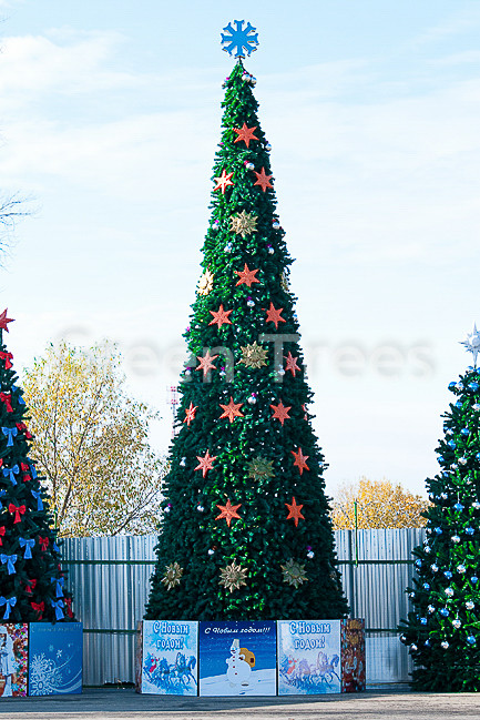 Уличная елка Евро-2 зеленая 21 м., каркасная, ПВХ, Green Trees (GT21EVPVC)