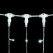 Светодиодный занавес 2*1 м., 200 белых LED ламп, прозрачный провод ПВХ, LTC (PCL202-10-2W)