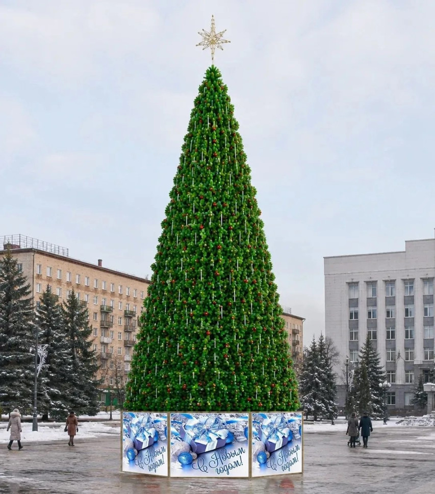 Уличная каркасная сосна Уральская Люкс 13 м., Леска, ЕлкиТорг (2981300)