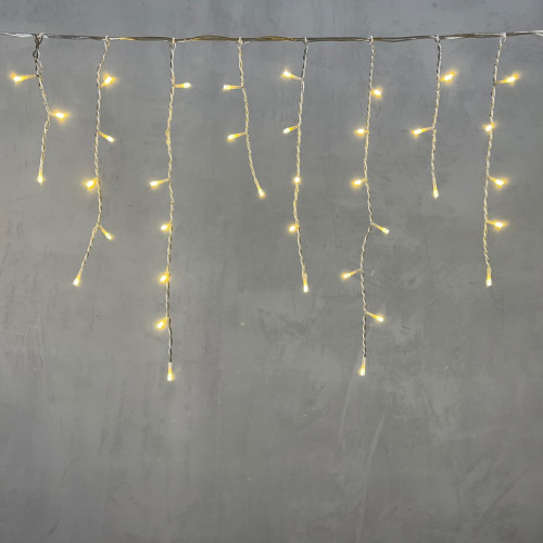 Светодиодная бахрома 3*0,5 м., 150 шампань LED ламп, силиконовый прозрачный провод, Beauty Led (ECC150-10-2CH)