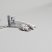 Светодиодная нить 10 м., 24 В, 100 LED, тепло-белая, белый провод каучук, LTC (ECO100-8-1WW)