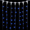 Светодиодный занавес 2*1 м., 200 синих LED ламп, прозрачный провод ПВХ, LTC (PCL202-10-2B)