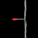 Светодиодная нить 100 красных LED ламп, 10 м., 24В., прозрачный провод ПВХ, LTC (PST100-10-1R)