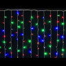 Занавес с мерцающим диодом 2*2 м., 220V, 240 разноцветных LED ламп, прозрачный провод, Winner Light (m.03.5T.240+)