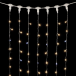 Светодиодный занавес 2*3 м., 600 теплых белых LED ламп, мерцание, прозрачный провод ПВХ, LTC (PCL602BLW-10-2WW)