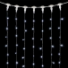 Светодиодный занавес 2*3 м., 600 белых LED ламп, мерцание, прозрачный провод ПВХ, LTC (PCL602BLW-10-2W)