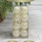 Набор пластиковых шаров Милена 40 мм., белый перламутр, 16 шт., Christmas DeLuxe (87554)