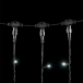Светодиодный занавес 2*1 м., 200 белых LED ламп, черный провод ПВХ, LTC (PCL202-11-2W)