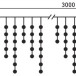 Светодиодная гирлянда бахрома 3*0,5 м., 150 белых LED ламп, силиконовый прозрачный провод, Beauty Led (ECC150-10-2W)