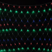 Светодиодная сетка с контроллером 2*2 м., 256 разноцветных LED ламп, прозрачный ПВХ, LTC (NTL256C-10-2M)