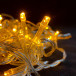 Занавес с мерцающим диодом 2*2 м., 220V, 240 желтых LED ламп, прозрачный провод, Winner Light (Y.03.5T.240+)