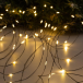 Гирлянда нить-роса 10 м., IP20, чёрная нить, 100 теплых белых LED, 12 В, Luazon Lighting (5198367) 