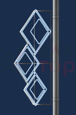 Светодиодная консоль Ромбы 60*150 см., 220В, Conso (KPN-025-L001)