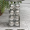 Набор пластиковых шаров Милена 40 мм., серебро, 16 шт., Christmas DeLuxe (87041)