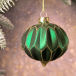 Набор стеклянных украшений Жаклин 80 мм., изумрудный, 9 шт., Christmas DeLuxe (13032)