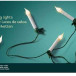 Светодиодная гирлянда в форме свечи 13.1 м., 220 V., 30 LED ламп теплого свечения, зеленый ПВХ, Kaemingk (490779)